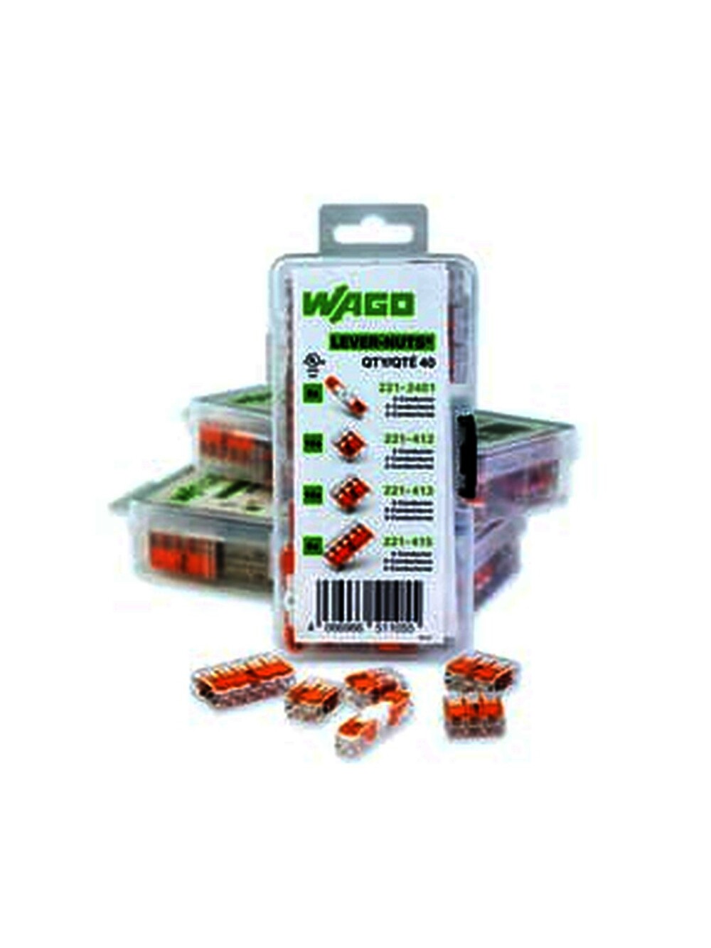 WAGO 221 Lever Nut Combo Kit 40-Pack